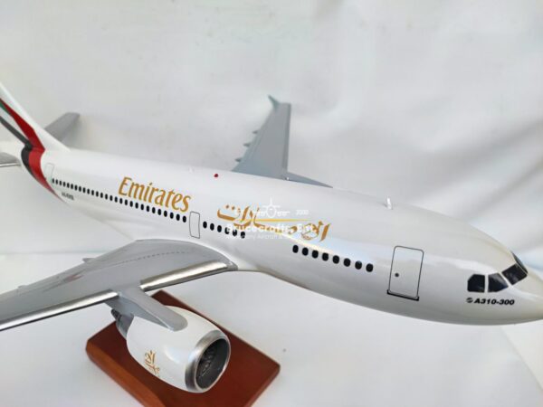 Model of A310-300 Emirates Airlines with detailed craftsmanship.